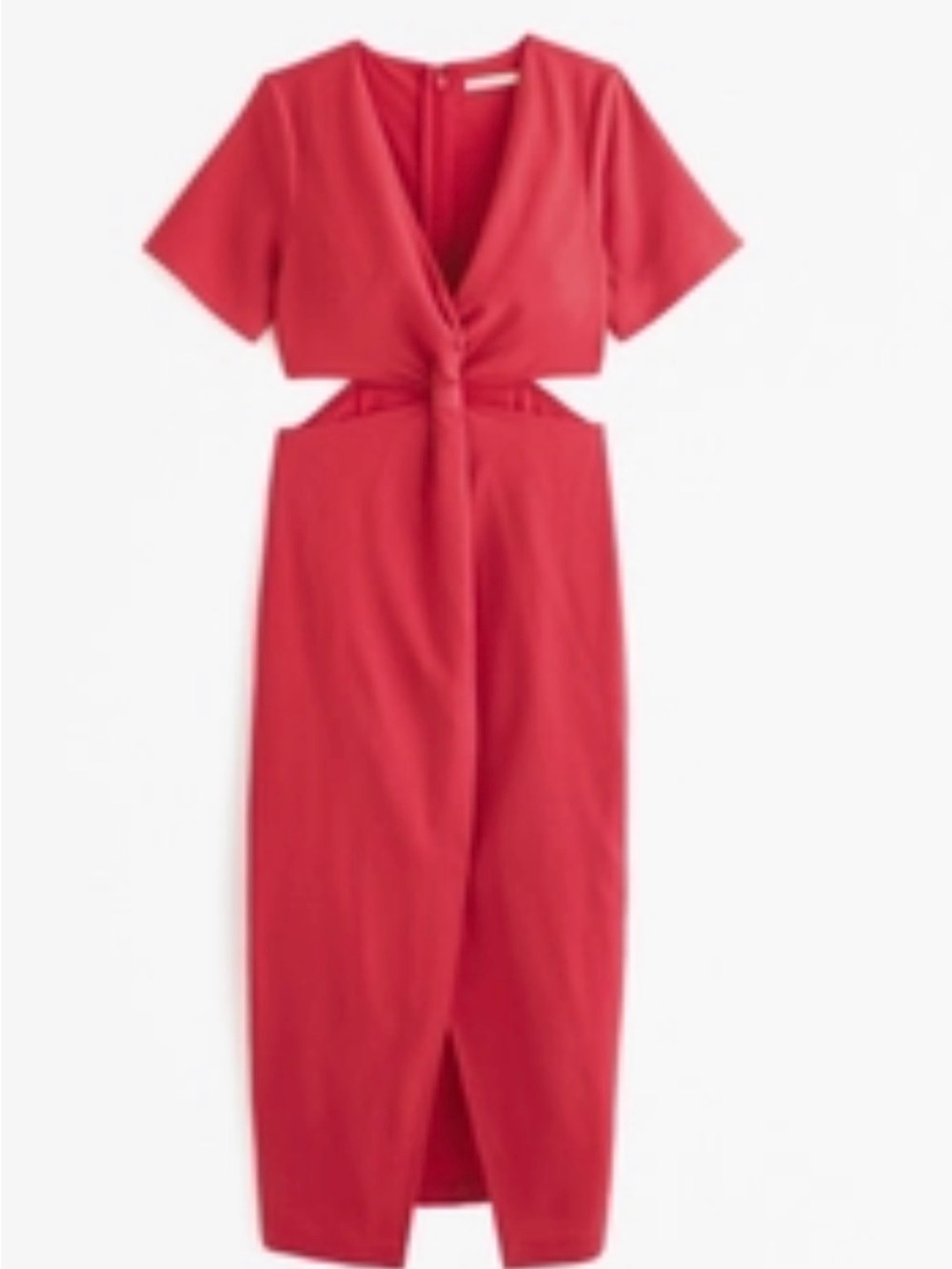 Abercrombie & Fitch Red Twist-Front Dress